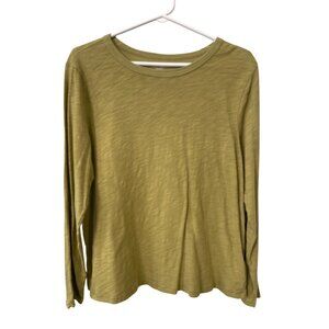 Old Navy EveryWear T Shirt Size Large Crewneck Long Sleeve Slub Knit Essentials